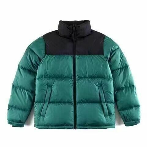 남녀공용 다운 면 패딩 코트, 후드 스탠드 업 칼라, 두껍고 따뜻한 자수 코트, 2023 가을 및 겨울