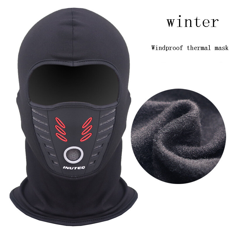หน้ากากกันความร้อนสำหรับมอเตอร์ไซค์สำหรับผู้ชายและผู้หญิงหน้ากากกันลมสำหรับแข่ง masker Full Face ฤดูหนาวระบายอากาศได้ดีสำหรับมอเตอร์ไซค์วิบาก