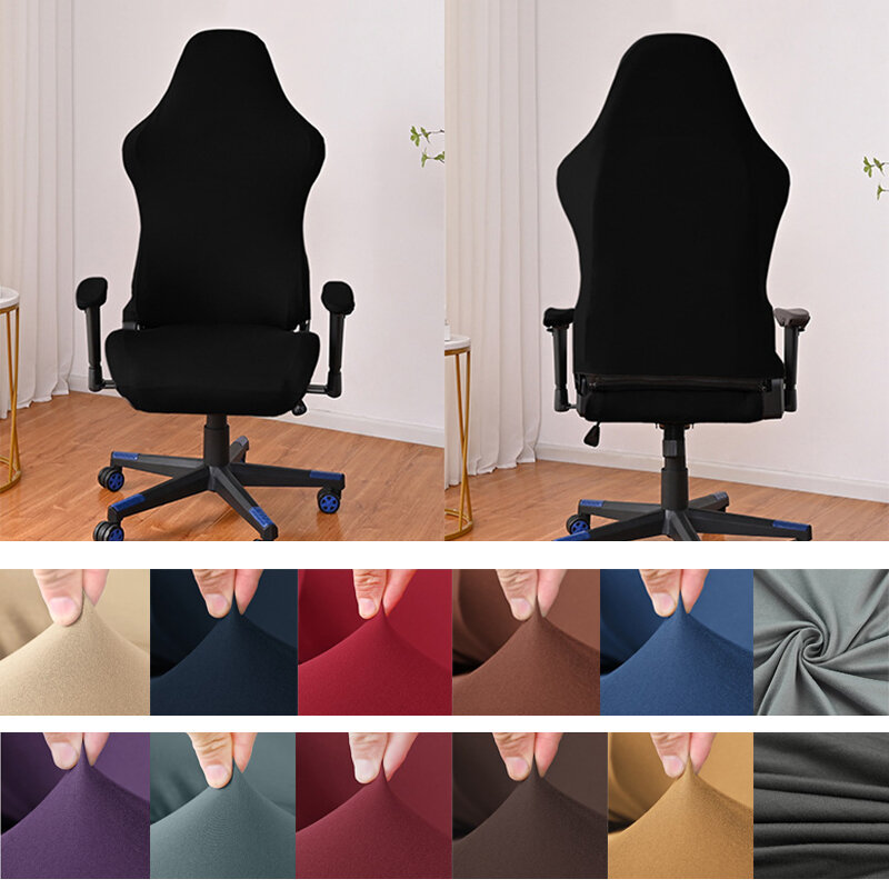 Cadeira de escritório capa de fezes e-sports cadeira capa de assento elástico caso computador cadeira slipcover anti-sujo anti-risco estiramento