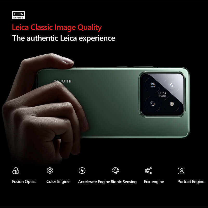 هاتف ذكي Xiaomi-Mi 14 Pro ، 5G ، كاميرا 50MP Leica ، 2K ، عرض AMOLED Hz ، IP68 مقاوم للماء ، W HyperCharge ، Rom عالمي
