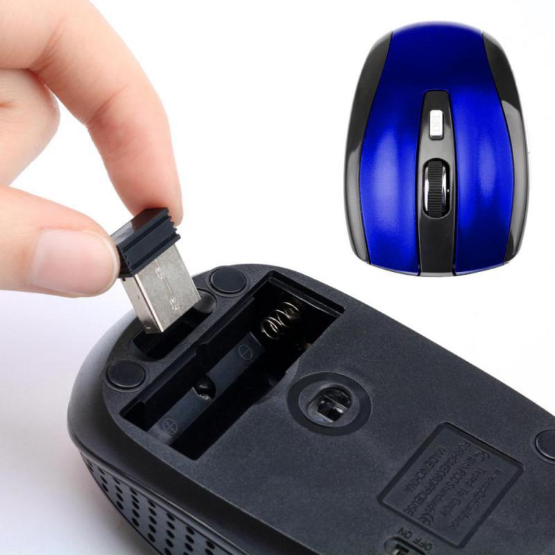 RYRA bezprzewodowa mysz 2.4ghz regulowana mysz DPI 6 przycisków gamingowa mysz optyczna Gamer bezprzewodowe myszy z odbiornikiem USB do komputera