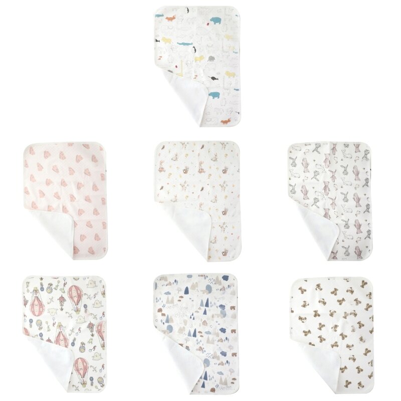 Infant Diaper Changing Pads Breathable Urine Absorbing Mats Baby Crib Bedding P31B
