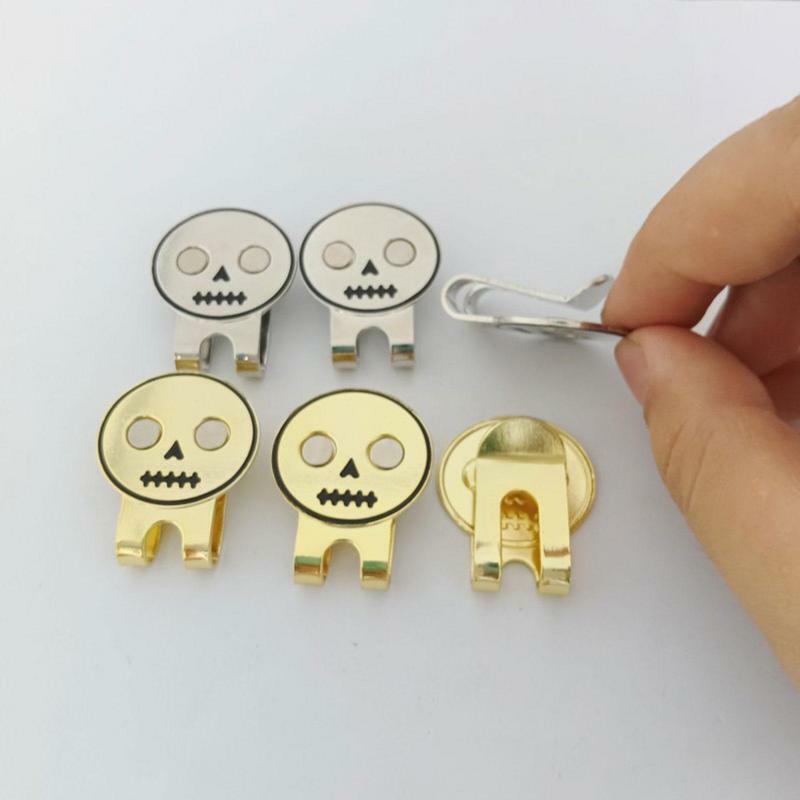 Ball Marker Funny Golf Ball Marker Golf Ball Mark Not Easy To Lose Skull Design Magnetic Hat Clip Fits In Pocket Or Any Hat