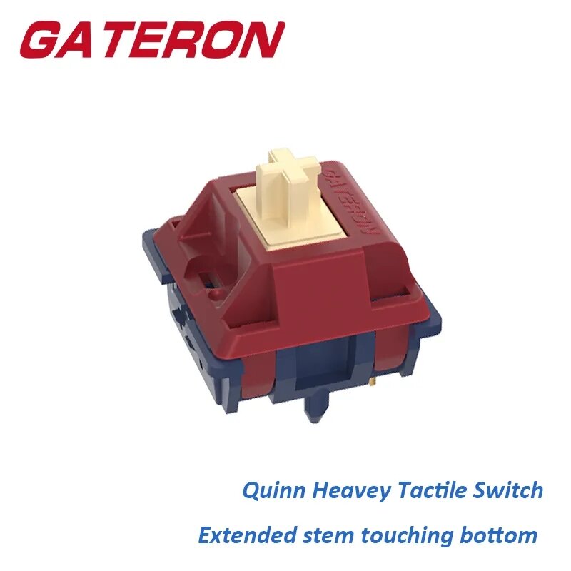GATERON Quinn Switch 5 Pin RGB Heavy tattile Nylon POM interruttori meccanici da gioco personalizzati fai da te 55g