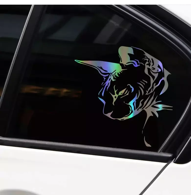 Txct Persönlichkeit Katze Tier Fenster dekoration Aufkleber Auto Styling kreative Motorrad Aufkleber PVC, 13cm