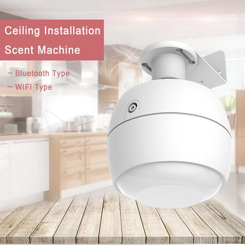 VTS Ceiling Installing Wall Mounted Hotel Lobby Electric Scent Machine Diffuser Cover 500 CBM 250 ML APP Control WIFI or Bluetoo
