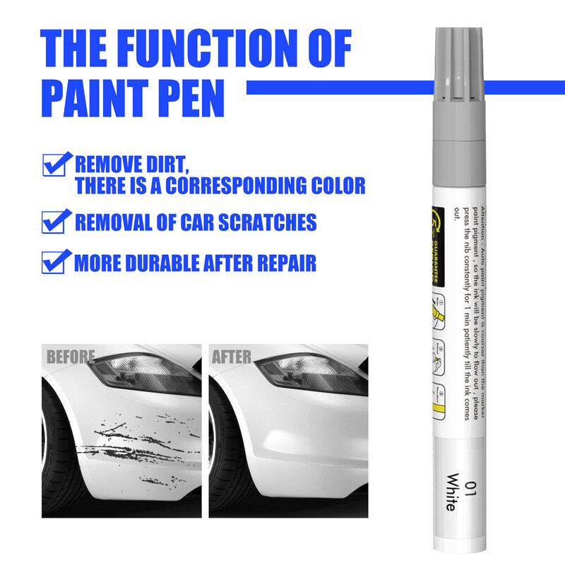 Touch Up Paint Pen Touch Up Paint Pens For Cars Scratch Repair & Removal Car Detailing Supplies Waterproof Touch Up Paint Pens