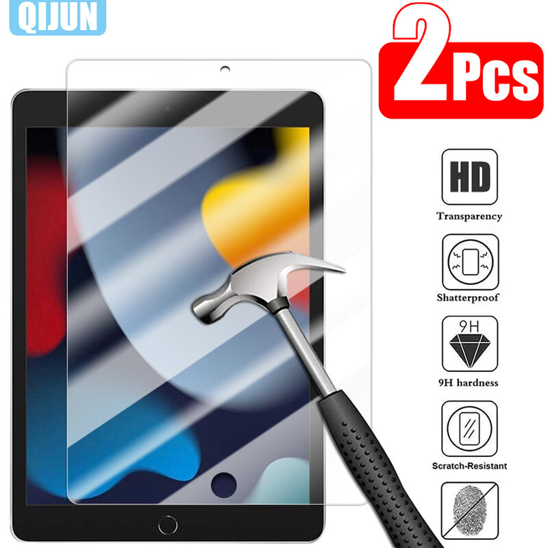 Tablet Gehard Glas Film Voor Apple Ipad 10.2 "2021 9th Generacion Ipad9 Explosieveilige Krasbestendig 2 Pcs A2602 a2604