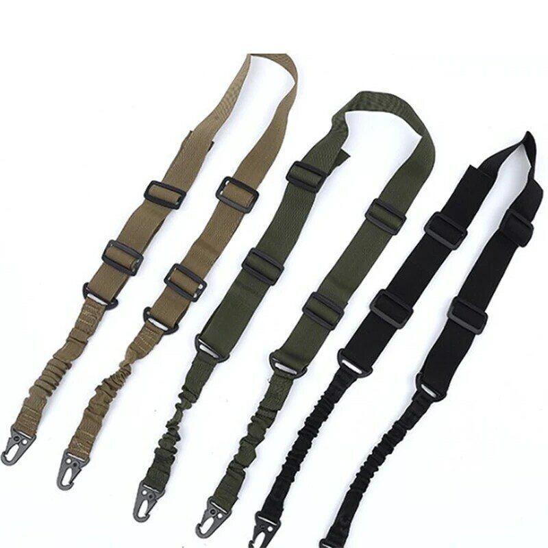 Tactical 2 Point Sling Shoulder Strap Outdoor Rifle Sling QD Metal Buckle Belt
