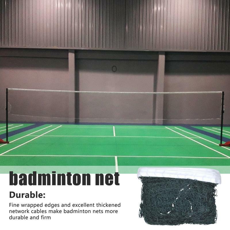 Jaring Badminton profesional, jaring Badminton profesional dengan tali nilon dan jaring tenis jala kuat untuk halaman belakang dapat dilipat ringan