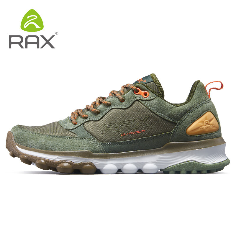 RAX กลางแจ้ง Breathable เดินป่ารองเท้าผู้ชายน้ำหนักเบาเดิน Trekking รองเท้ารองเท้าผ้าใบกีฬารองเท้าผ้าใบกลางแจ้งชาย