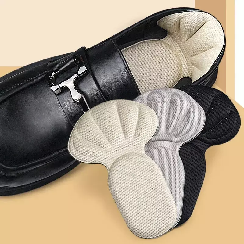 Adesivi per tallone Sneakers cuscinetti per la protezione del tallone sollievo dal dolore riduttore per le dimensioni delle scarpe mezzo cuscino inserti per tallone a forma di T Pad per la cura del piede delle scarpe