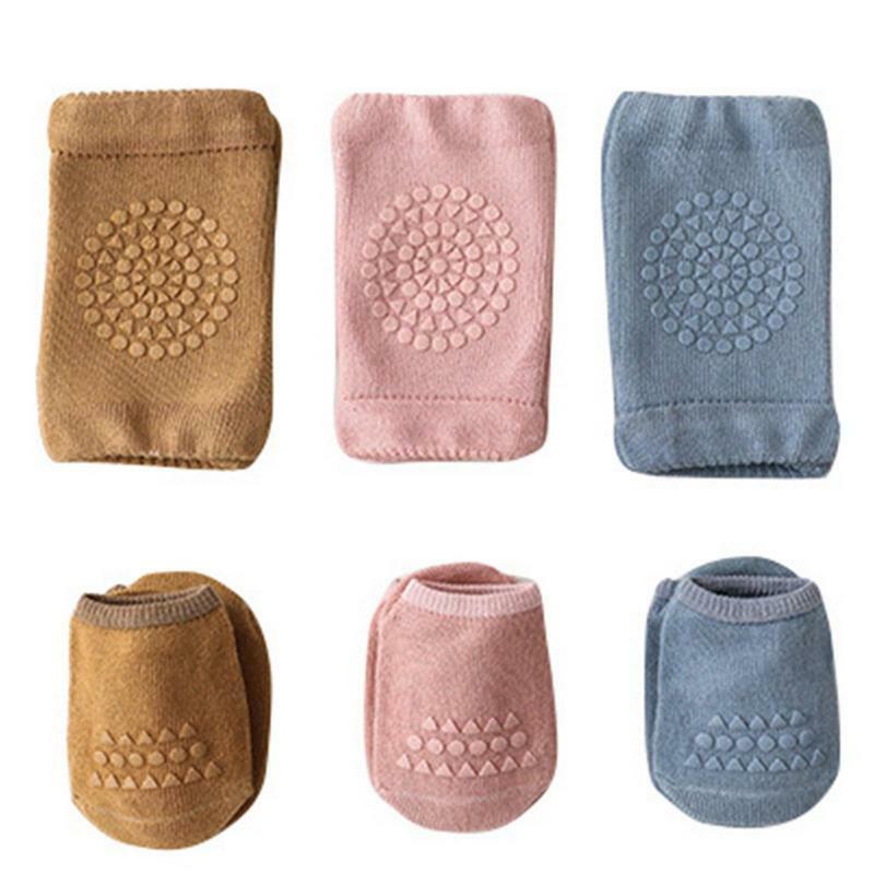 Baby Crawling Knee Pads Soft Warm Sweat-Absorbent Anti-Slip Cotton Kneepads And Socks Set Breathable Safety Protector Leg Warmer