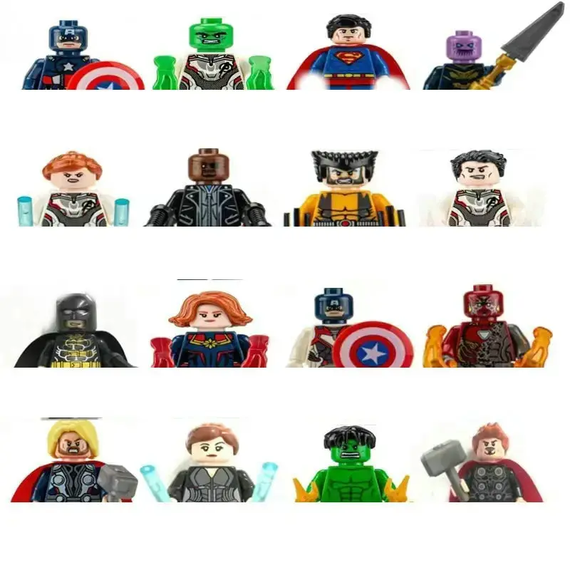 Anime Figure Hero Building Blocks regalo per bambini assemblaggio di personaggi modello giocattolo Figurine mattoni compatibili con il regalo di natale Lego