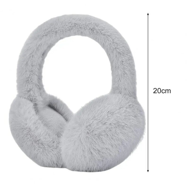 Travel Earmuffs Foldable Earmuffs Cozy Faux Fur Women's Winter Earmuffs Thick Lightweight Ear Warmers with Anti-slip for Outdoor