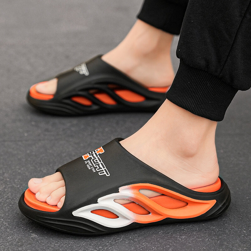Slippers Voor Mannen Schoenen Voor Mannen Zachte En Comfortabele Platte Sandalen Strand Binnen En Buiten Slijtvast Ventileren Unisex Nieuw