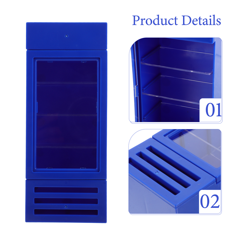 Refrigerador de juguete en miniatura, decoración de plástico, accesorios para casas pequeñas, artículos, electrodomésticos
