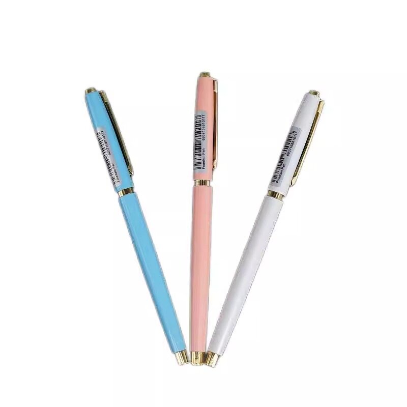 M & G ปากกาหมึกซึมปลายทัพพีสำหรับนักเรียนปากกาหมึกซึมที่ใส่ปากกาโลหะก้านสั้นปากกาหมึกซึม