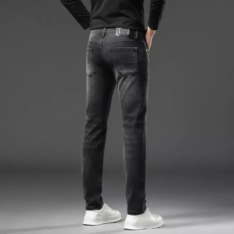 Jeans Baggy clássico coreano masculino, calça reta, de pernas largas, bagy hip-hop, preto, Y2k, novo, moda, unissex, 2023