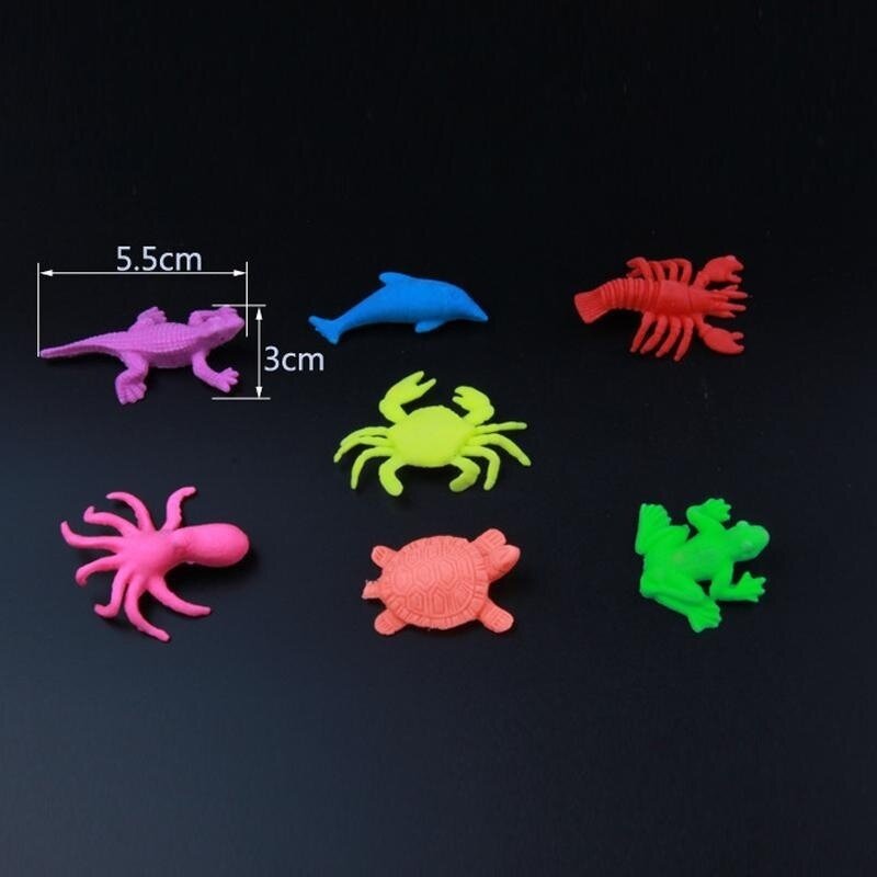 Colorful 20pcs wholesales ocean animal growing toy Marine biology Plastic toys sea animals toy Soaking expansion