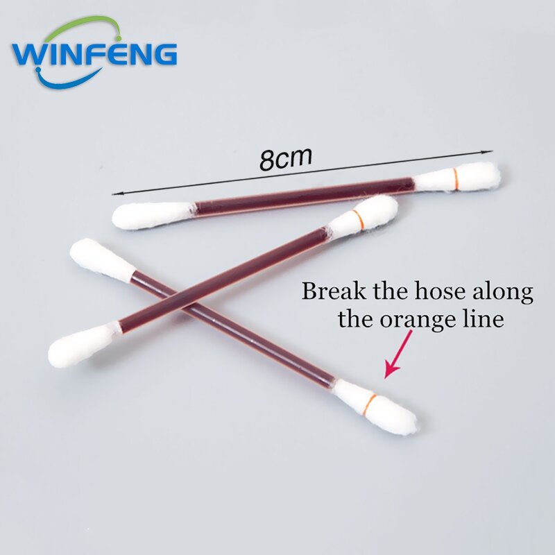 50/100Pcs Disposable Medical Swab Sticks First Aid Kit Iodine Cotton Swab Buds Disinfection Outdoor Home Wound Care Dressing