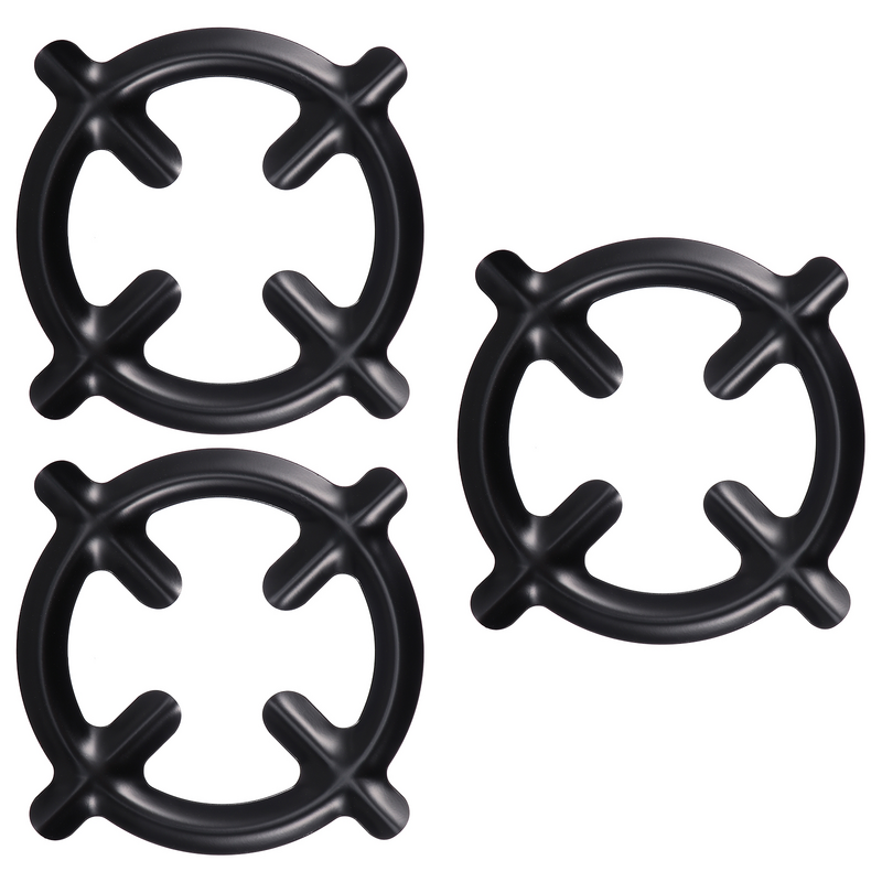 3 Pcs Replacement Coffee Pot Hob Round Pot Racks Gas Stove Reducer Rings Grill Burner Cooker Plates
