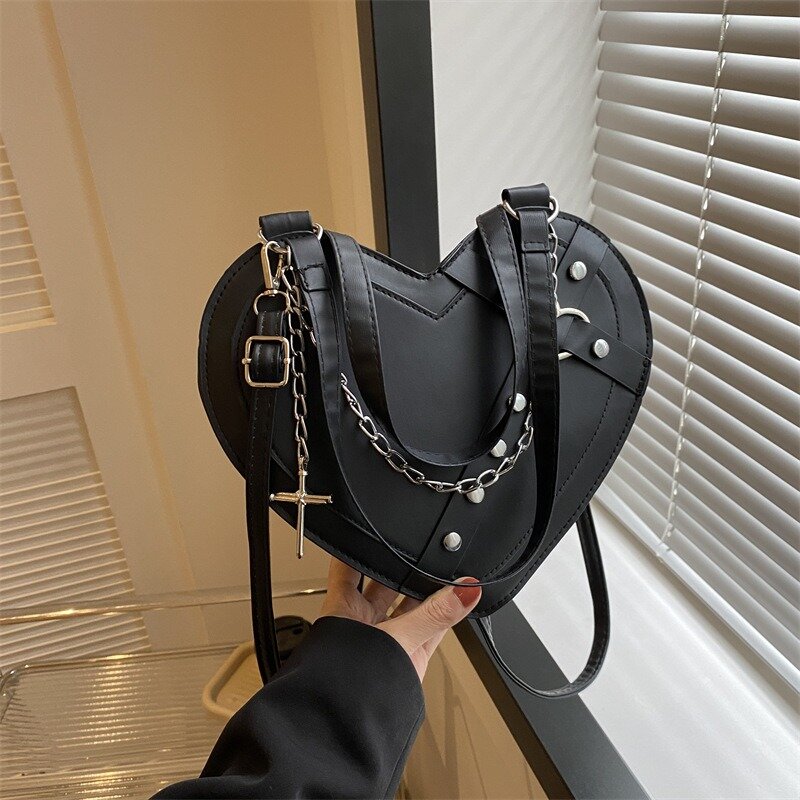 Korean Cute Niche Design Foreign Gas Crossbody Bag Handbag Winter New Trend Love Shoulder Bag One Shoulder Diagonal Shoulder Bag