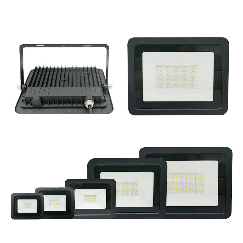 Reflector LED impermeable IP68, iluminación exterior, 10W, 20W, 30W, 50W, 100W, AC220V, 240V