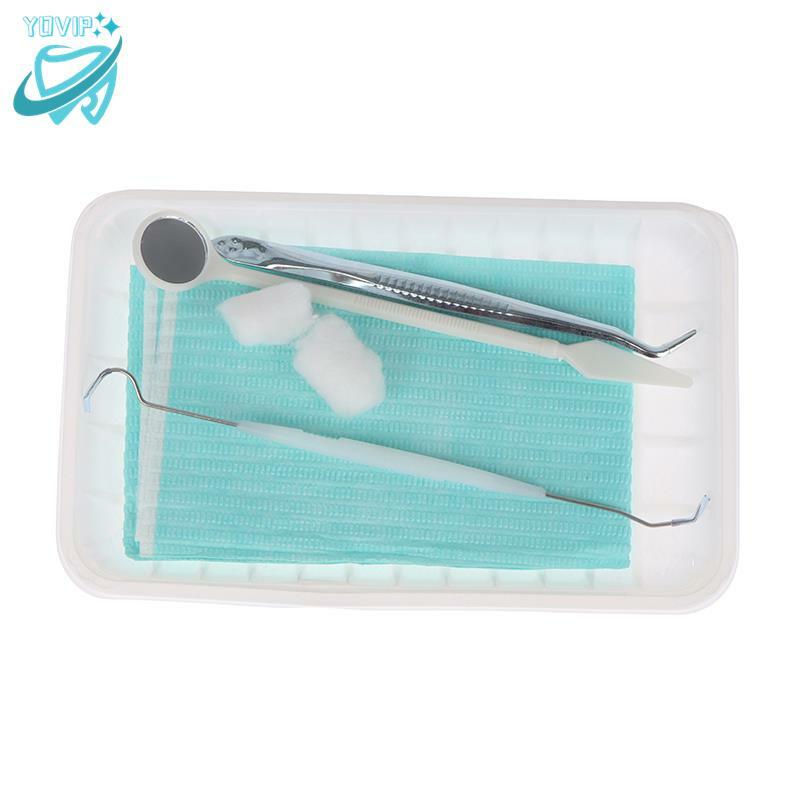 Kit de sonda Forcep de espejo Dental, juego de cuidado bucal desechable, instrumento de blanqueamiento Dental, herramienta de preparación Dental, 1 Juego