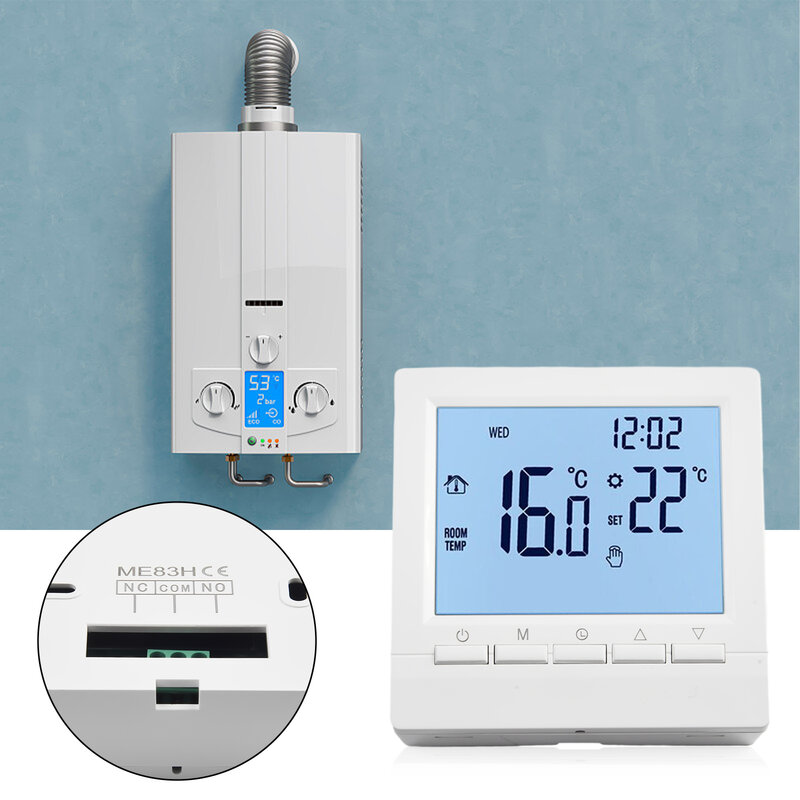 방 온도조절기 방 온도 교체 예비 부품, 방 난방 액세서리 컨트롤러, 디지털 전기 히터