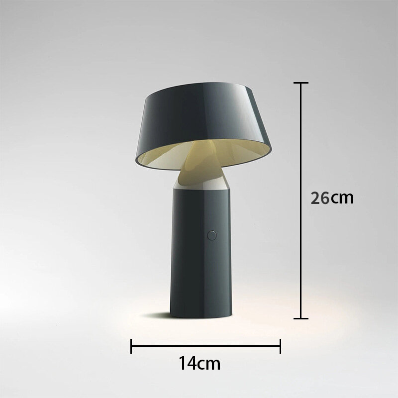 Lampe LED Portable Rechargeable par USB, Luminaire Décoratif d'Nik, Idéal pour une Table, un Bar, un Café, un Restaurant, une Chambre à Coucher ou un oral et