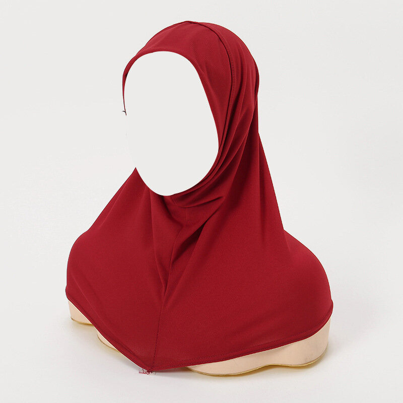 Foulard Hijab pour Femme Musulmane, Couvre-Cou, Voile, Turban, Bonnet Niken Jersey, à la Mode