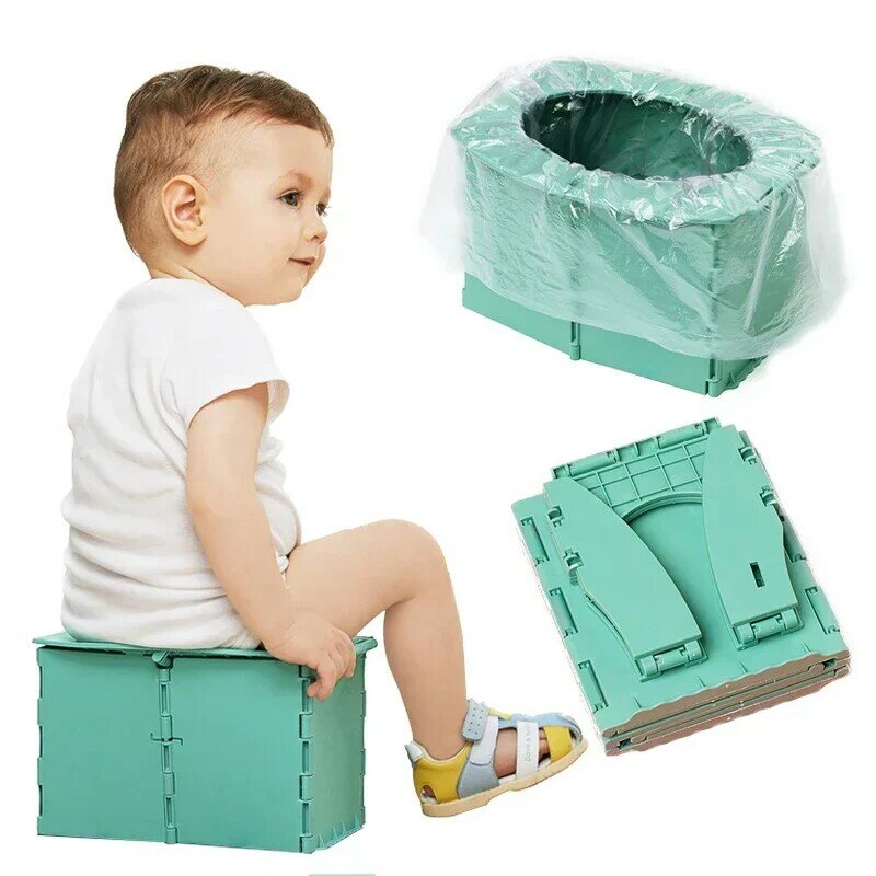 휴대용 WC 변기 좌석 유아용 변기 그릇, 접이식 훈련 냄비, 야외 여행, 어린이 좌석