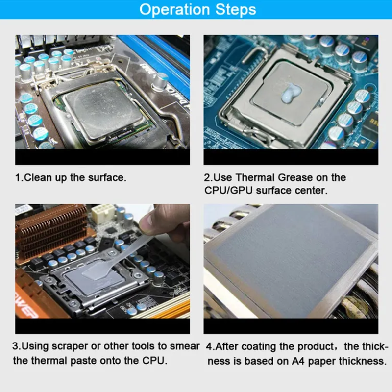 Procesador de pasta térmica para CPU, disipador térmico de silicona para impresora GPU, MX4, 4G, 8G, 20G