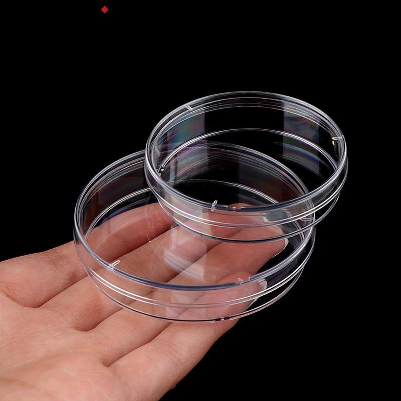 10 Buah 70Mm Piring Petri Steril Polistirena Hidangan Kultur Bakteri untuk Perlengkapan Ilmiah Biologis Medis Laboratorium