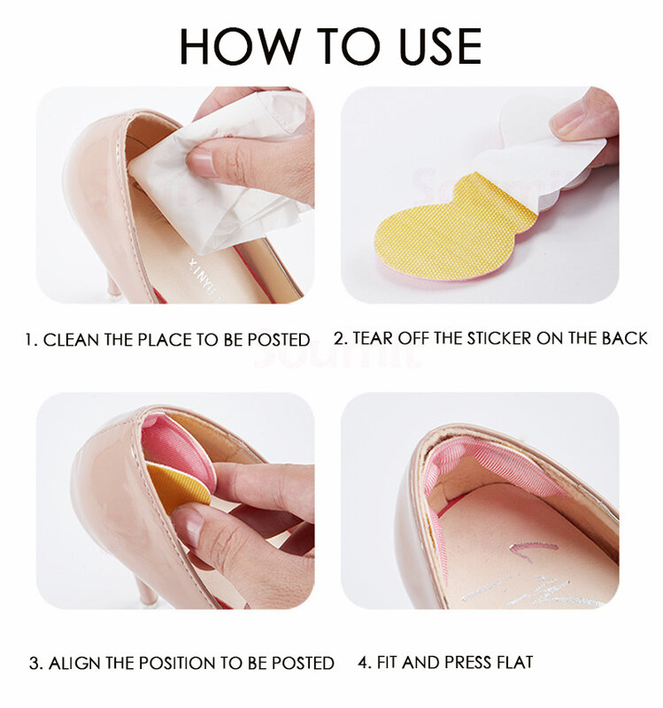 Donne per scarpe tacco alto taglia tacchi pad sollievo dal dolore inserti in Silicone piedi ridurre il riempimento delle scarpe cuscino imbottitura fodera solette