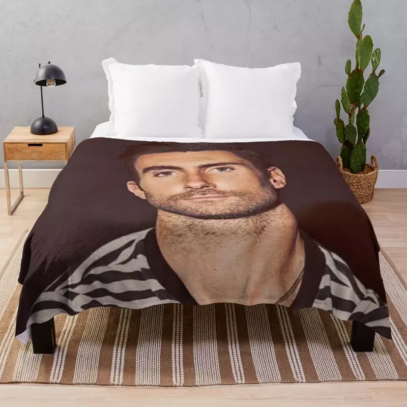Adam levine-Manta fina para sofá, saco de dormir, mantas esenciales para dormitorio