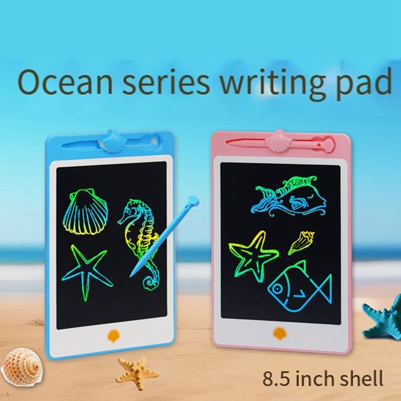 Nuovo-8.5 pollici LCD lavagna a mano Shell Graffiti lavagna a colori a mano tavolo da disegno per la protezione degli occhi