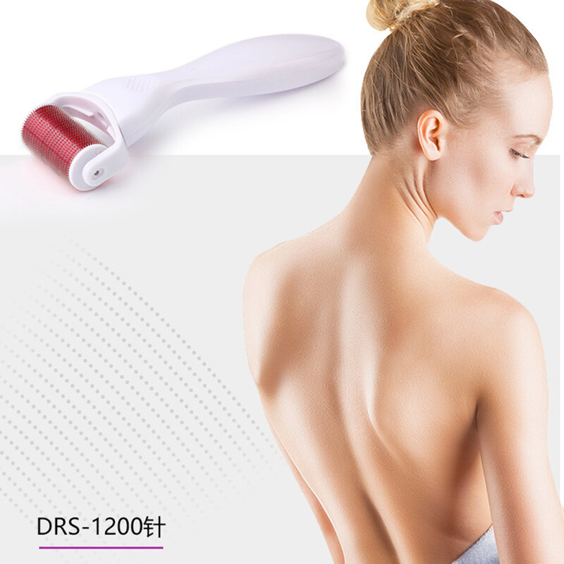 Derma Roller DRS 1200 agujas, terapia de microagujas, mejora de belleza para celulitis, estrías, pérdida de cabello, cuidado de la piel corporal
