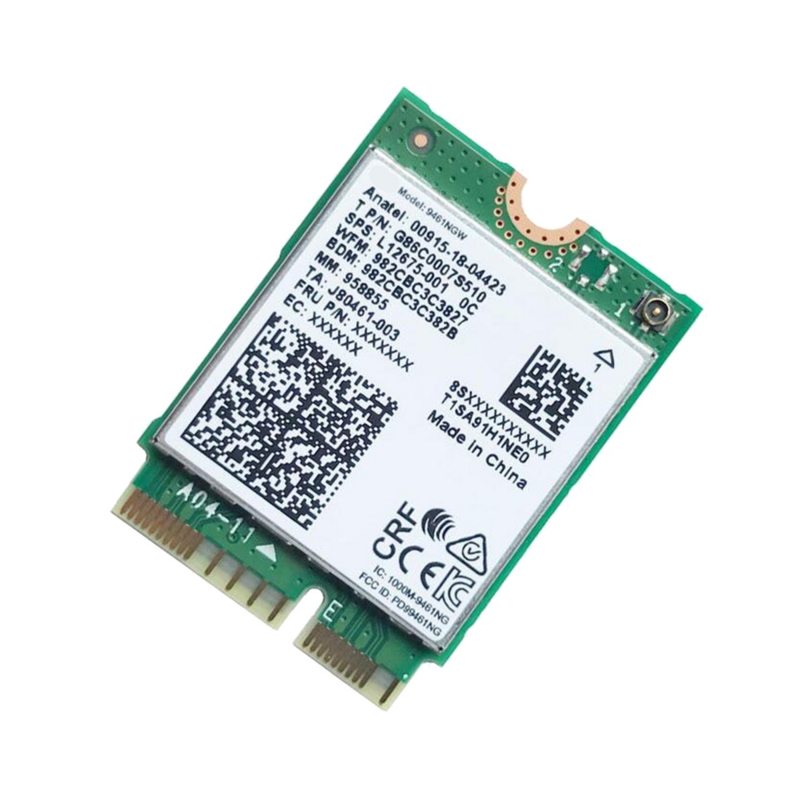 محول لاسلكي لإنتل ، بطاقة واي فاي ، ثنائي النطاق 802.11AC ، مفتاح M2 E ، CNVI ، بلوتوث ، 9461NGW ، G ، 5G ،