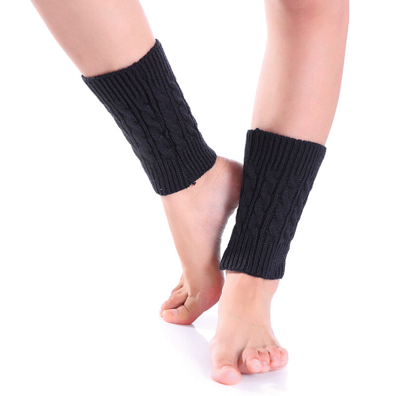 Women Foot Cover Twists Pattern Short Socks For Women Winter Boots Sock Thermal Stretch Protector Boots
