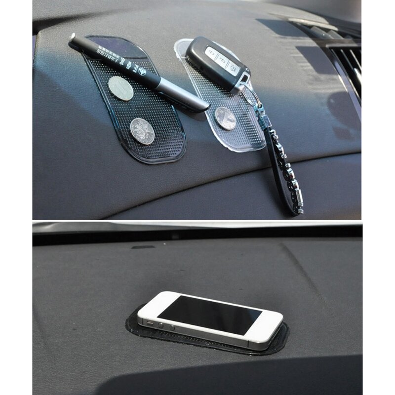 A70F Car Antislip Dashboard Pad Antislip siliconen mat Telefoon voor sleutelhouder