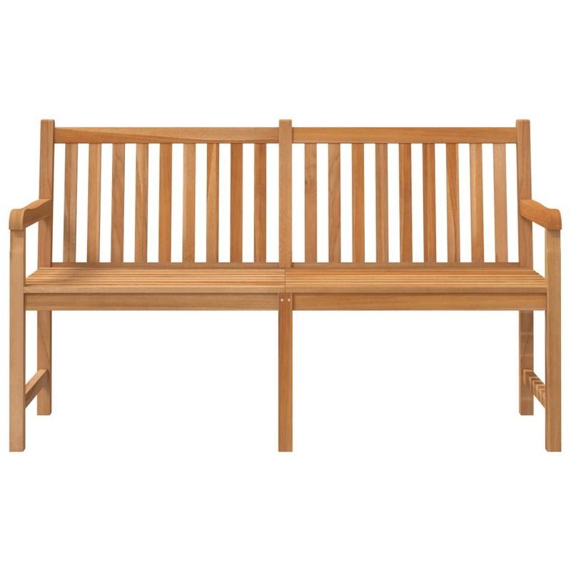 Patio Bench 59.1" x 23.6" x 35.4" Solid Teak Wood Outdoor Chair Porch Furniture