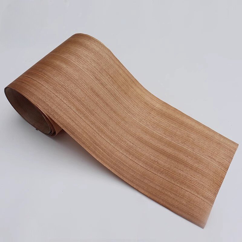 2pcs L:2.5Meters Width:18cm T:0.25mm Small zebra straight grain solid wood veneer furniture decoration wooden door decoration