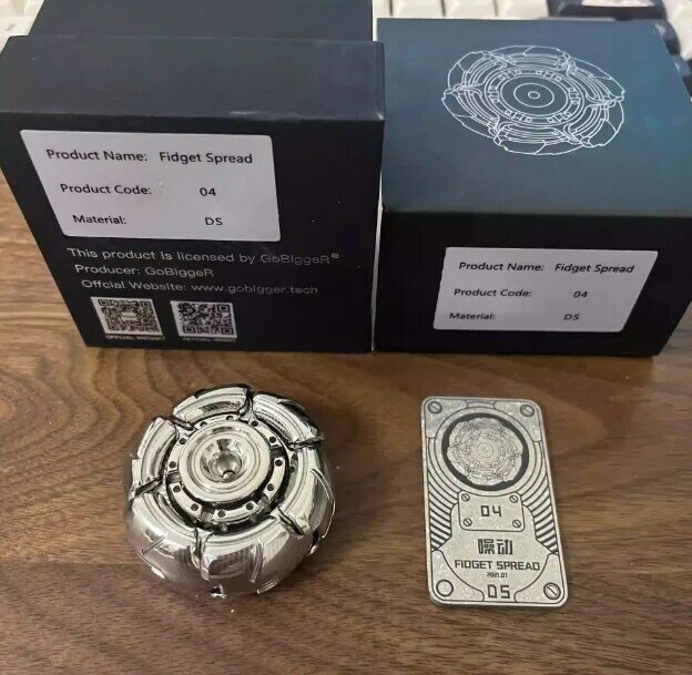 Fingertip Gyroscope Brinquedos De Descompressão, EDC Gobigr Damascus Pillbug, Produto de segunda mão