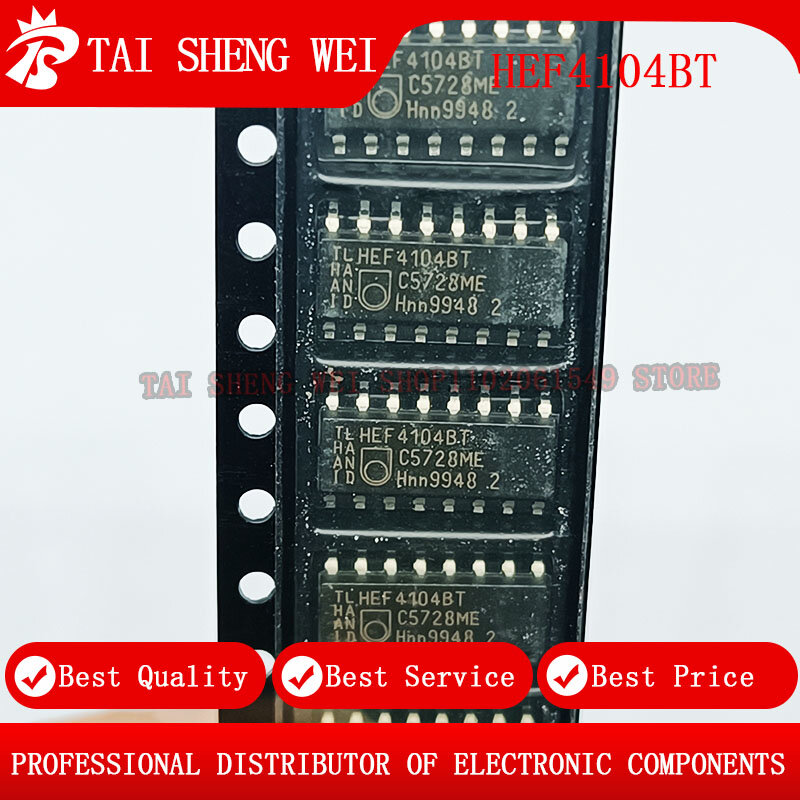 10pcs HEF4104BT 4104 HEF4104 SOP16 voltage converter three-state output SOP-16 new original