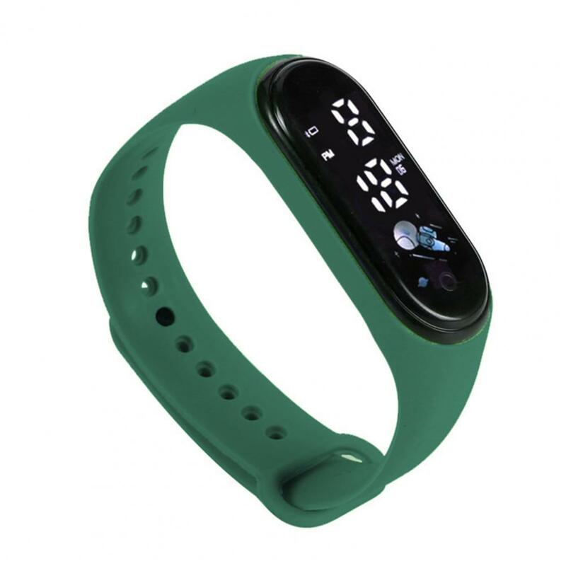 Armband Horloge Groot Scherm Precieze Timing Hoge Precisie Waterdichte Siliconen Touchscreen Digitaal Kind Polshorloge