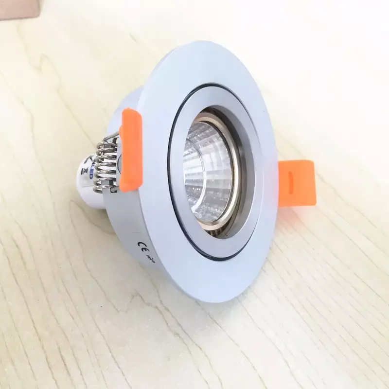 2 sztuki lekka rama sufitowe LED okrągłe uchwyty regulowane Cutou 65MM oświetlenie punktowe