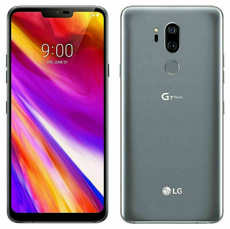 هاتف LG G7 ThinQ الأصلي غير مقفول ، شريحة واحدة ، ذاكرة وصول عشوائي 4 جيجابايت ، ذاكرة قراءة فقط 64 جيجابايت ، 16 ميجابكسل ثماني النواة ، هاتف خلوي 6.1 بوصة ، أندرويد 8.0 ، NFC ، QC3