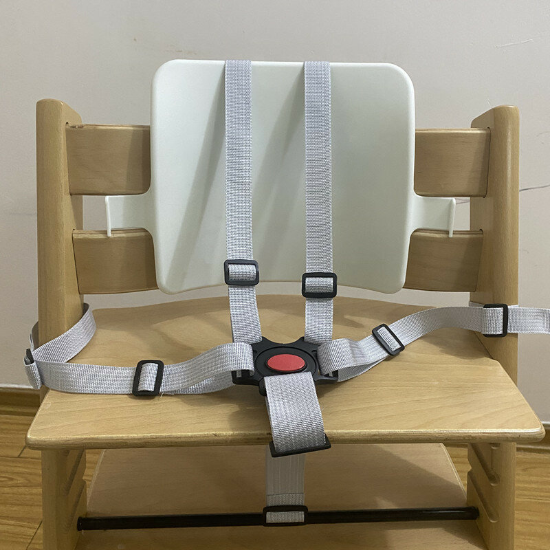 Asiento de silla de crecimiento para niños, cinturón de seguridad con hebilla de cinco puntos, accesorios para comedor